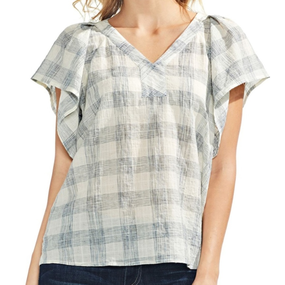 Vince Camuto Plaid Top.